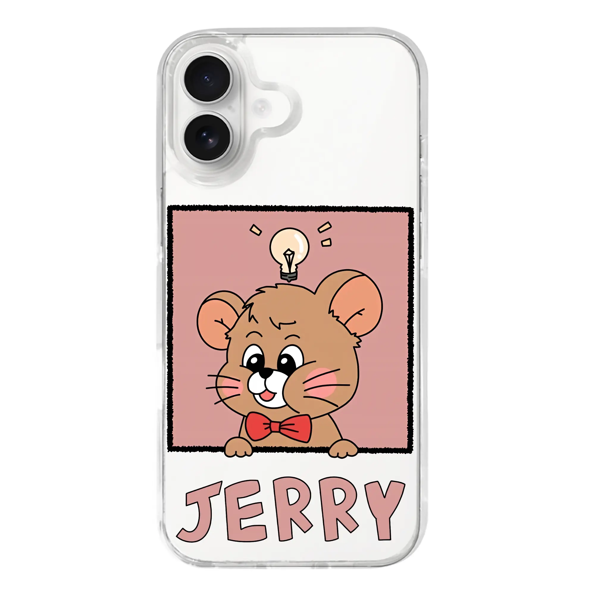 トムとジェリー グッズ ジェリー - iPhone 17シリーズ 透明スマホケース – 薄型・耐衝撃・精密フィット保護カバー